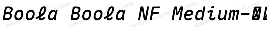 Boola Boola NF Medium字体转换